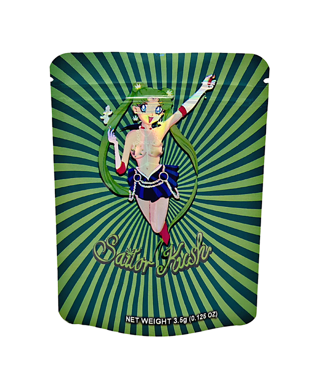 50 Pack 3.5g Mylar Bags - Nautical Graphic Design