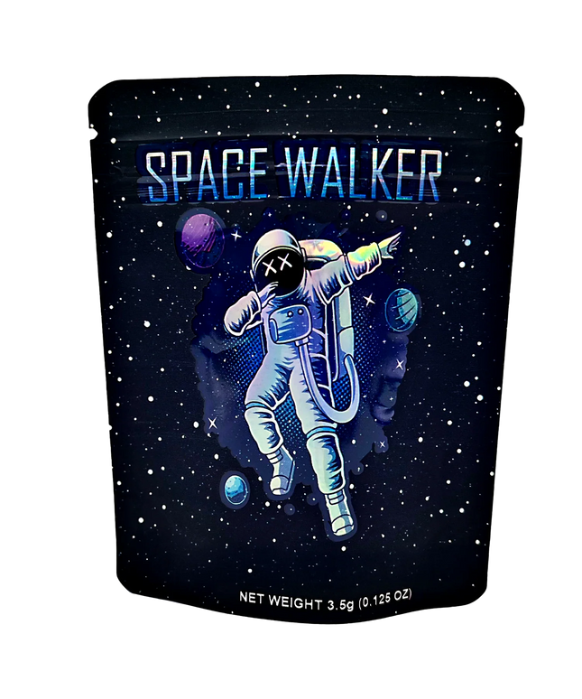 50 Pack 3.5g Mylar Bags - Space Walker Design