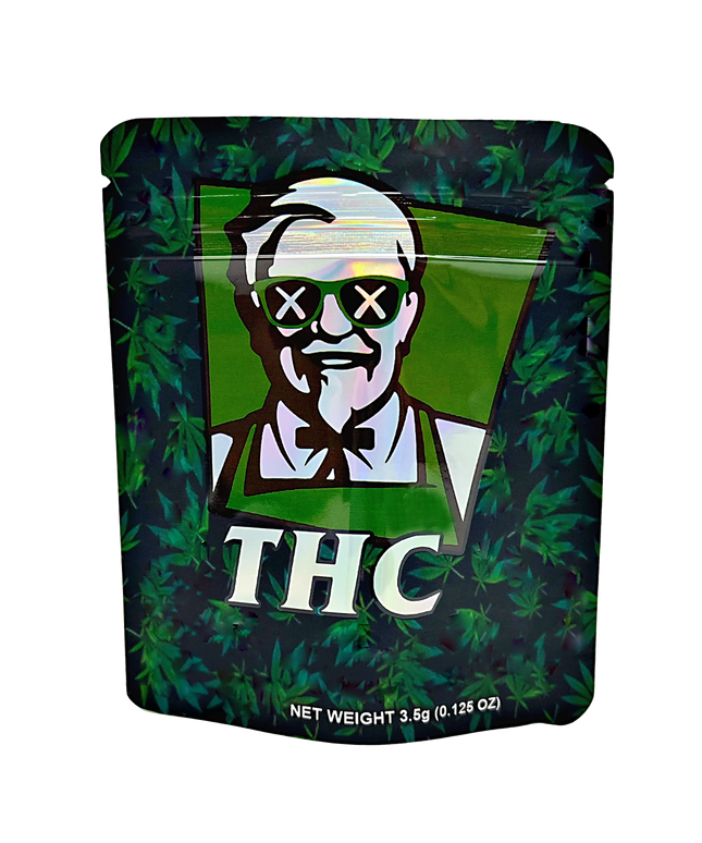 3. 50 Pack 3.5g Mylar Bags - Graphic Design