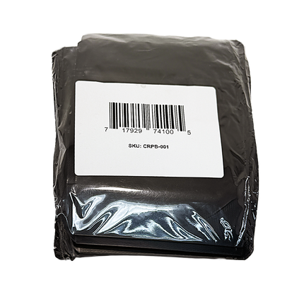 Black 3.5g Plain Mylar Bags - 100 Pack, 4 x 5 Inch