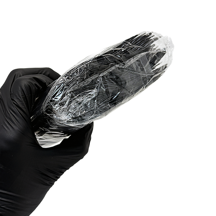 Black 3.5g Plain Mylar Bags - 100 Pack, 4 x 5 Inch