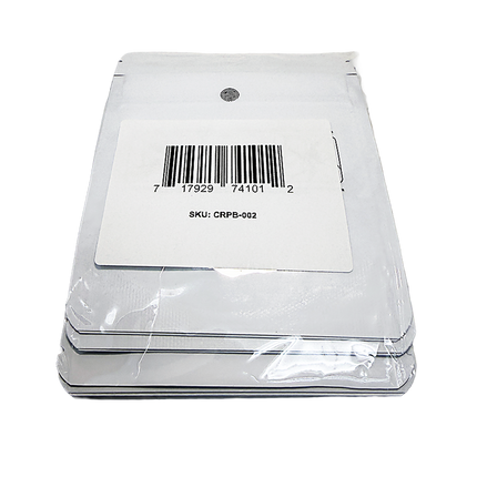 3.5g White Plain Mylar Storage Pouches - 50 Pack, 4 x 5 Inch