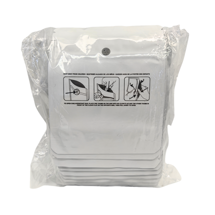 3.5g White Plain Mylar Storage Pouches - 50 Pack, 4 x 5 Inch
