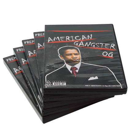 5 Pack 3.5g DVD-Style Mylar Bags & Cases – Urban Lifestyle Design