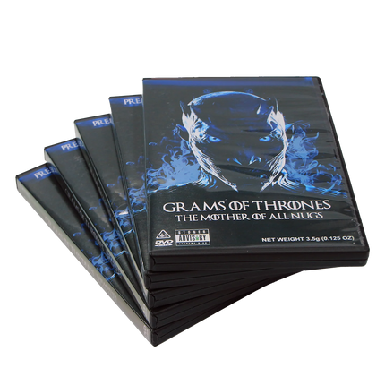3.5g DVD-Style Mylar Bag & Case – Futuristic Cartoon Design