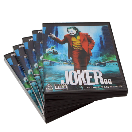 3.5g DVD-Style Mylar Bag & Case – Comic Graphic Design