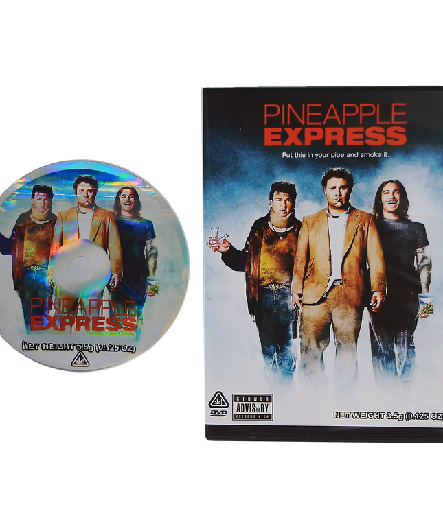 5-Pack 3.5g DVD Case & Mylar Bag Combo - Pineapple Design