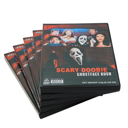 3.5g DVD-Style Mylar Bag & Case – Comic-Inspired Design
