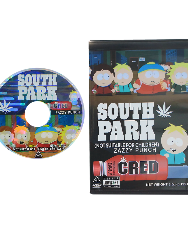 5-Pack 3.5g DVD Case & Mylar Bag Combo - Cartoon Town Design