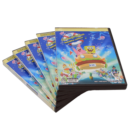 3.5g DVD-Style Mylar Bag & Case – Cartoon Graphic Design