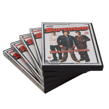 3.5g DVD-Style Mylar Bag & Case – Comedy Graphic Design