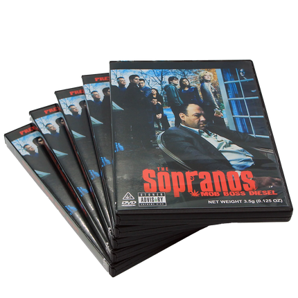 5 Pack 3.5g DVD-Style Mylar Bags & Cases – Classic Crime Drama Design