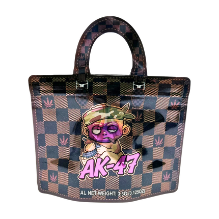50 Pack – Handbag-Style Mylar Pouches, Graphic Design