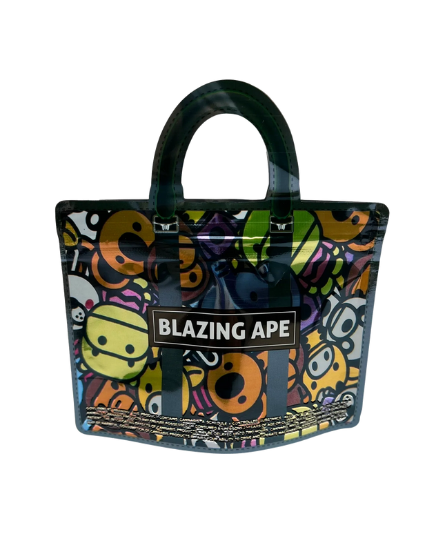 50 Pack 3.5G Handbag-Style Mylar Bags - Colorful Ape Design