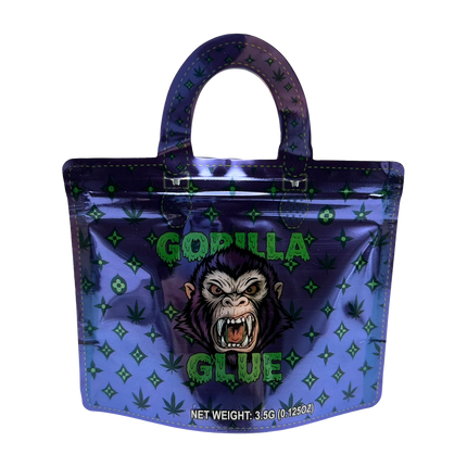 50 Pack 3.5G Handbag-Style Mylar Bags – Gorilla Design
