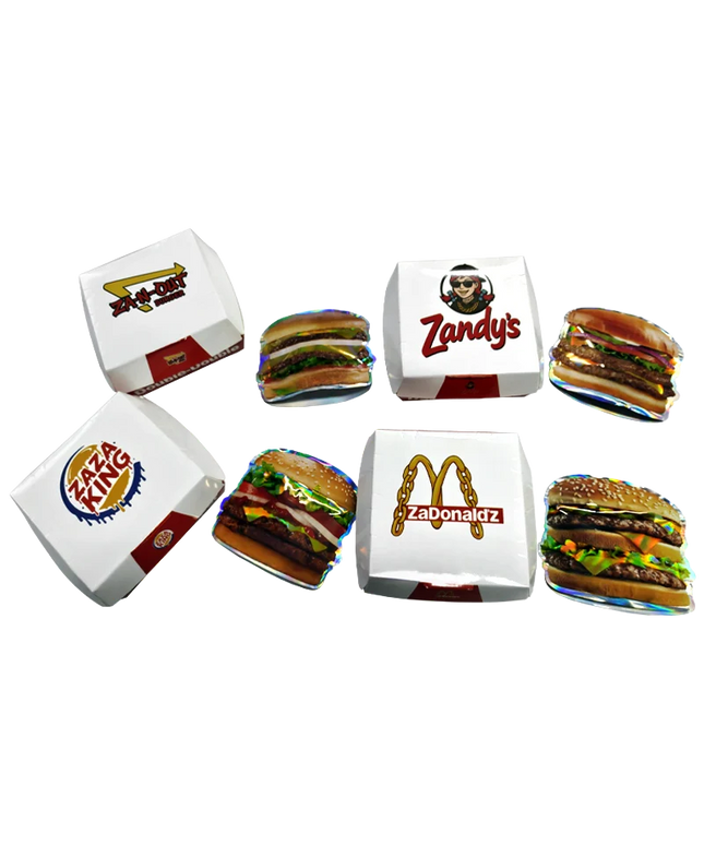 12 Pack - Hamburger-Themed Gift Box Set - Choose 1 of 4 Styles