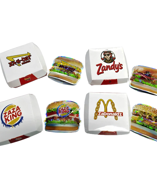 12 Pack - Hamburger-Themed Gift Box Set - Choose 1 of 4 Styles