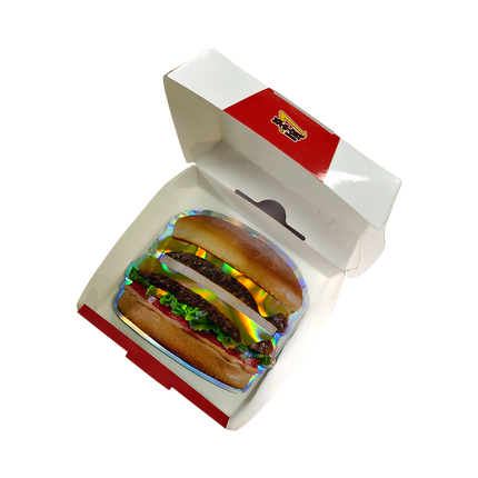 12 Pack Burger Style Zip Seal Pouches with Display Boxes - Za-N-Out Burger