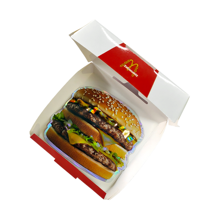 12 Pack Burger Style Zip Seal Pouches with Display Boxes - ZaDonald'z Burger