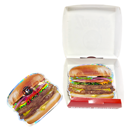 12 Pack Burger Style Zip Seal Pouches with Display Boxes - Zandy's Burger