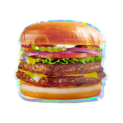 12 Pack Burger Style Zip Seal Pouches with Display Boxes - Zandy's Burger