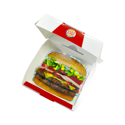 12 Pack Burger Style Zip Seal Pouches with Display Boxes - ZaZa King Burger