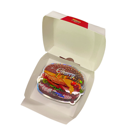 12 Pack Burger Style Zip Seal Pouches with Display Boxes - Za-N-Out Cherry Burger