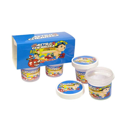 12-Pack Ice Cream Pint Style Containers with Lids & Display Boxes - Colorful Swirl Design