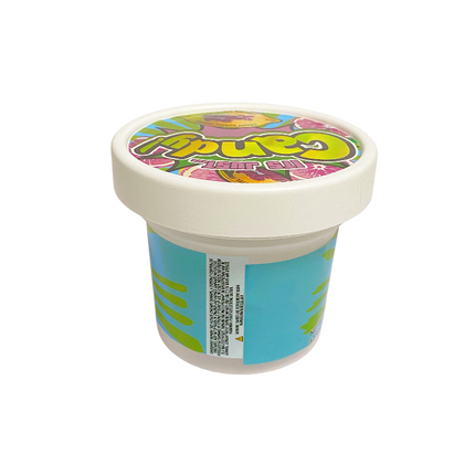 12-Pack Ice Cream Pint Style Containers with Lids & Display Boxes - Pink Lemon Design