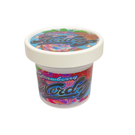 12-Pack Ice Cream Pint Style Containers with Lids & Display Boxes - Wild Berry Design