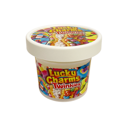 12-Pack Ice Cream Pint Style Containers with Lids & Display Boxes - Wild Berry Design