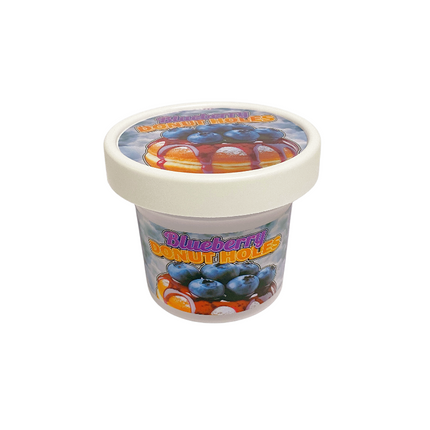 12-Pack Ice Cream Pint Style Containers with Lids & Display Boxes - Wild Berry Design