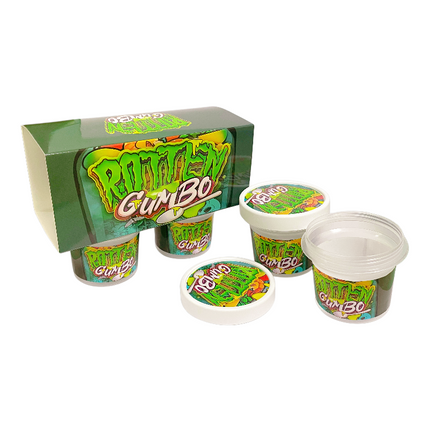 12-Pack Ice Cream Pint Style Containers with Lids & Display Boxes - Gumbo-Inspired Design