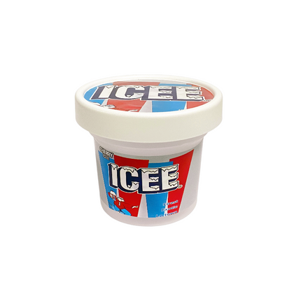12-Pack Ice Cream Pint Style Containers with Lids & Display Boxes - Wild Berry Design