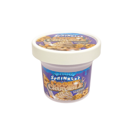 12-Pack Ice Cream Pint Style Containers with Lids & Display Boxes - Cookie Crumble Sundae Design