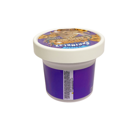 12-Pack Ice Cream Pint Style Containers with Lids & Display Boxes - Cookie Crumble Sundae Design
