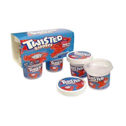 12-Pack Ice Cream Pint Style Containers with Lids & Display Boxes - Colorful Swirl Design