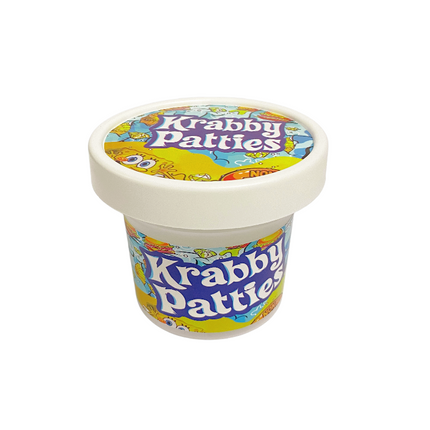12-Pack Ice Cream Pint Style Containers with Lids & Display Boxes - Wild Berry Design