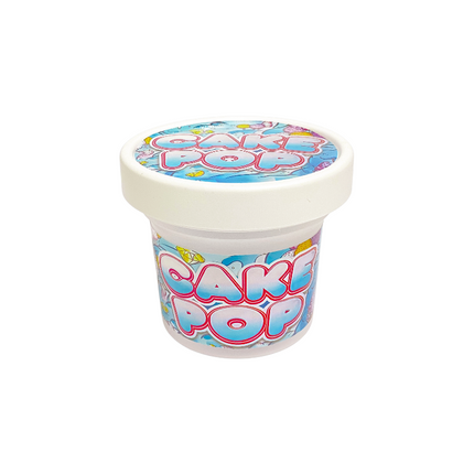 12-Pack Ice Cream Pint Style Containers with Lids & Display Boxes - Cake Pop Design
