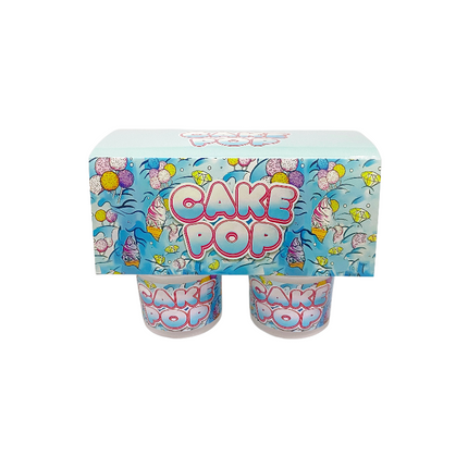 12-Pack Ice Cream Pint Style Containers with Lids & Display Boxes - Cake Pop Design