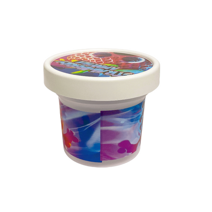 12-Pack Ice Cream Pint Style Containers with Lids & Display Boxes - Strawberry Design