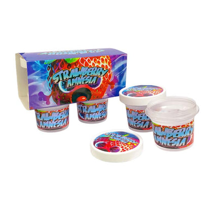 12-Pack Ice Cream Pint Style Containers with Lids & Display Boxes - Colorful Swirl Design