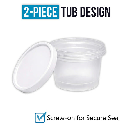 12-Pack Ice Cream Pint Style Containers with Lids & Display Boxes - Wild Berry Design