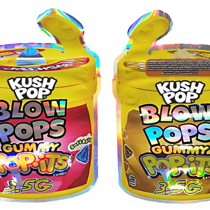 3.5g Shaped Mylar Bag – Blow Pops Gummy – 50 Count