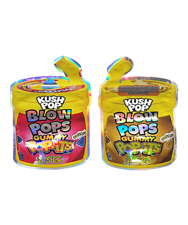3.5g Shaped Mylar Bag - Blow Pops Gummy - 50 Count
