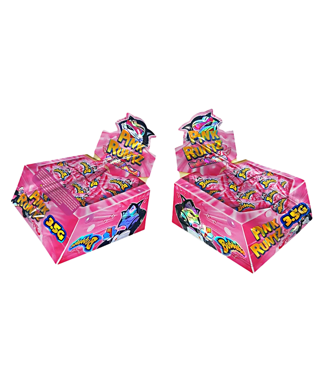 Shaped Mylar bag 3.5g, herb Mylar Bags, Where to buy mylar bags, Custom mylar bags near me, Mylar Bags Wholesale. Pink Rummy game boxes with colorful text on a white background