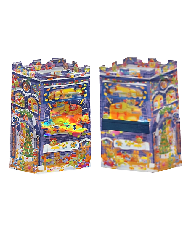 50 Pack 3.5g Shaped Mylar Bags - Blue Graphic Design