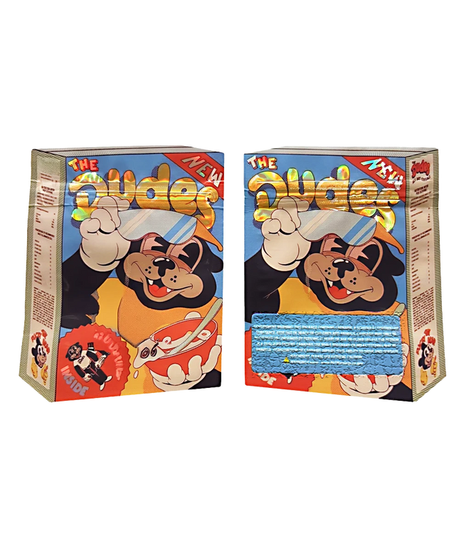 50 Pack 3.5g Shaped Mylar Bags - Bear Graphic Design