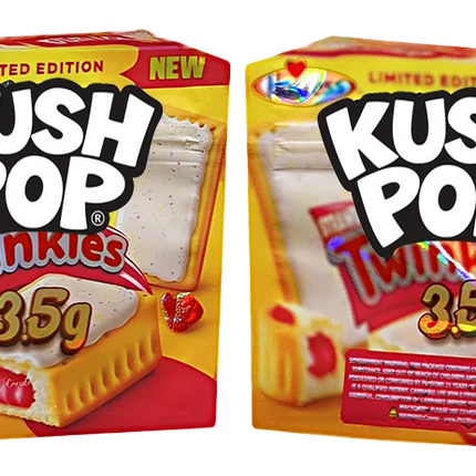 50 Pack 3.5g Shaped Mylar Bags – Strawberry Snack Design