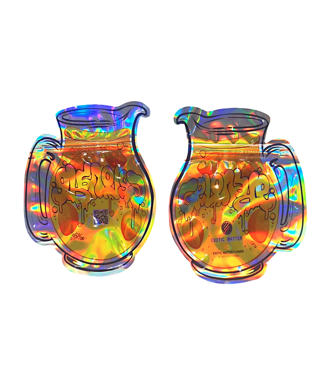 3.5g Candy Graphic Shaped Mylar Bags - 50 Count